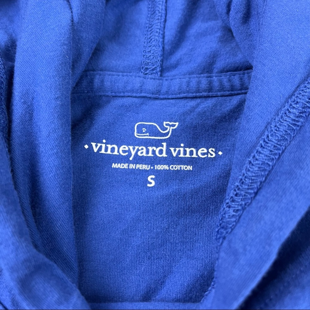 Vineyard vines lightweight blue logo hoodie size small - Picture 6 of 7